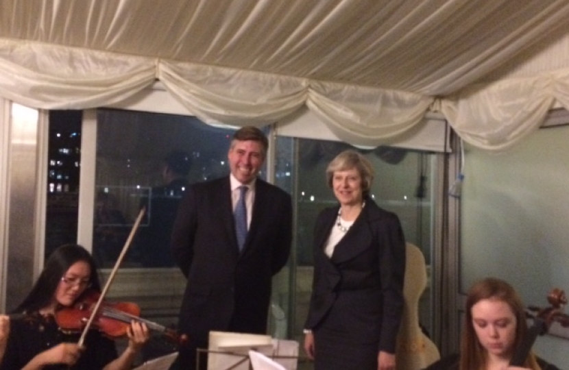 Theresa May with Graham Brady at Friends of Grammar Schools event